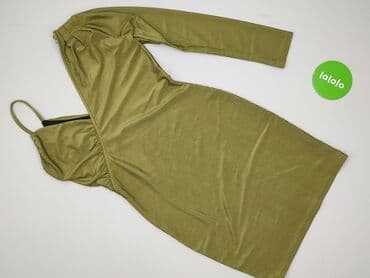 sukienki butelkowa zieleń midi: Sukienka damska, rozmiar S — 2