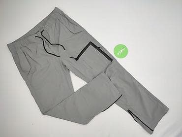 modny nastolatek: Męskie spodnie H&M Regular Fit – szare, techniczne - Rozmiar: L — 3