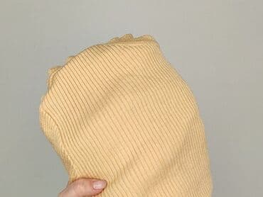 beżowe legginsy prążkowane: Sweter damski, rozmiar One size — 5