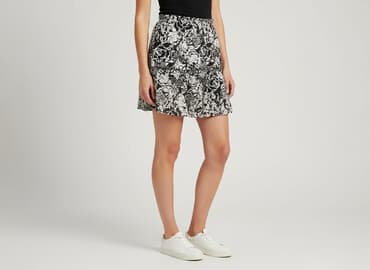 spódnice mini w kwiaty: Spódnica damska, rozmiar S — 5