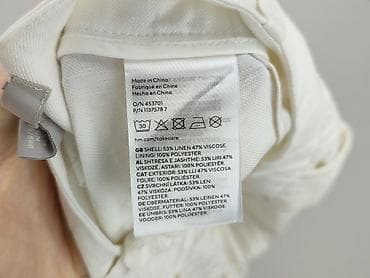 biale: H&M, Spodnie materiałowe damskie, rozmiar 3XL — 5