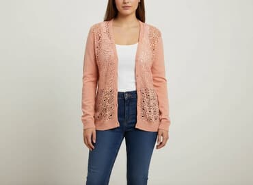 byolala kurtki zimowe: Kardigan damski, rozmiar XL — 6