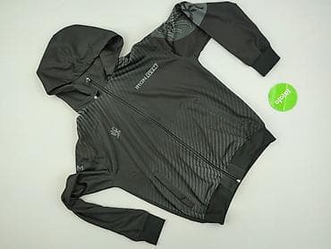 dresy icon: Męska bluza sportowa z kapturem IRON GYM – rozmiar M - Kolor: czarny — 2