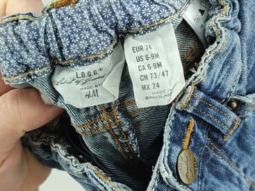джинсова куртка: Denim pants, H&M, 6-9 months, condition - Good — 4