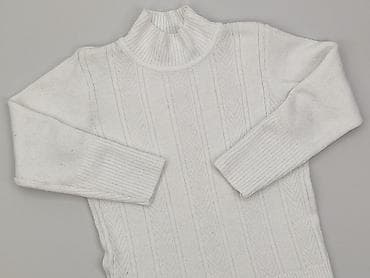 sweter z c: White, Golf damski, rozmiar L — 1