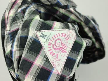 koszula w bialo niebieska krate damska: Women`s shirt, size M — 5