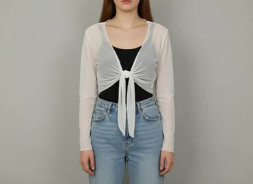 shein czarne bluzki: Shein, Bluzka damska, rozmiar One size — 7