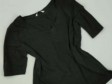 czarne t shirty damskie w serek: Greenpoint, T-shirt damski, rozmiar S — 1