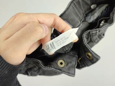 spodnie woskowane czarne: Jeans, H&M, 2-3 years, 92/98, condition - Perfect — 4