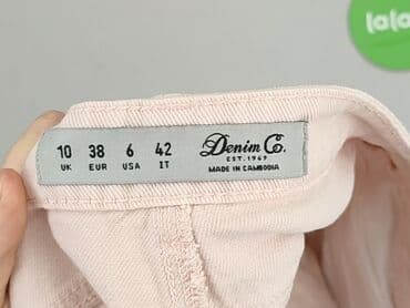 krótkie spodenki różowe: Denim Co, Szorty damskie, rozmiar M — 4