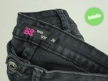 spodnie czarne damskie z niskim stanem: Jeansy damskie, rozmiar S — 5