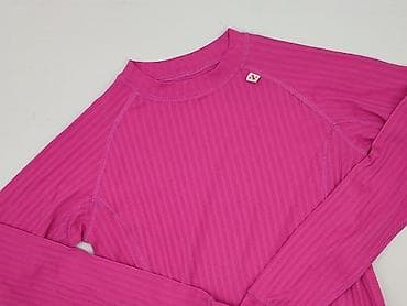 clothes connection: Damska bluzka termiczna z długim rękawem – fuksja - Prążkowana — 1