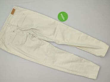 jeansy ecru: Spodnie materiałowe damskie, rozmiar S — 3