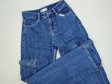 nerka pepco: Bershka, Spodnie cargo damskie, rozmiar 2XS — 1