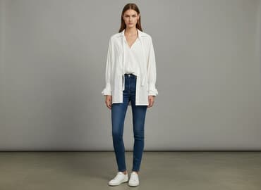 zara t shirt oversize: Zara, Women`s shirt, size XS — 1