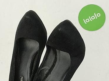 mule obuwie: Czarne czółenka na wysokim obcasie Graceland – damskie - Rozmiar: 37 — 7