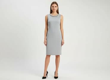 tanie sukienki do kolan: Sukienka damska, rozmiar M — 7