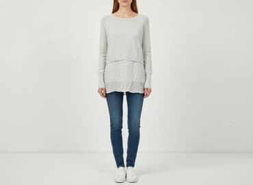 sweter z tiulowymi rękawami: Mint Velvet, Sweter damski, rozmiar M — 7