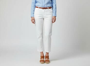 woskowane spodnie z wysokim stanem h m: H&M, Брюки жіночі, розмір S — 1