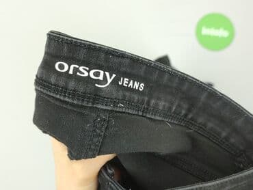 czarne spodnie jeansy: Orsay, Jeansy damskie, rozmiar S — 5