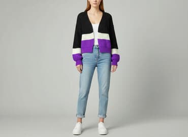 sweter wiedzmin: SZACHOWNICA, Kardigan damski, rozmiar S — 7