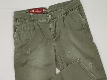 czerwone chinosy damskie: Spodnie materiałowe damskie, rozmiar S — 1