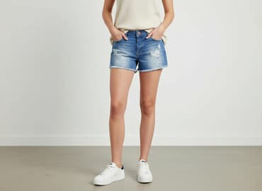 spodenki damskie jeansowe sinsay: Szorty damskie, rozmiar M — 6