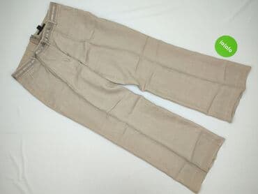 lidl spodnie z lnem: H&M, Spodnie materiałowe damskie, L — 2