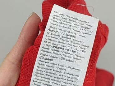 zara koszulka z prązkowanej dzianiny: Gina Tricot, Top damski, L — 5