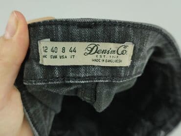spódniczka dżinsowe z wysokim stanem: Denim Co, Spódnica damska, rozmiar M — 4