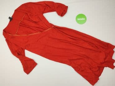 czerwona satynowa sukienka h m: H&M, Sukienka damska, rozmiar XL — 2