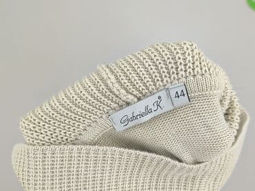 sweter piórkowy na drutach: Golf damski, rozmiar XL — 4