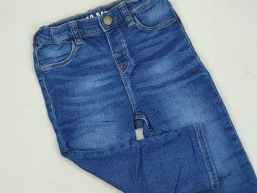 czarne rajstopy ze wzorami: Spodnie jeansowe, H&M, 1.5-2 lat, 92, stan - Bardzo dobry — 1