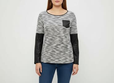 bluzki damskie z długim rękawem duże rozmiary: Women's blouse, size XL — 1