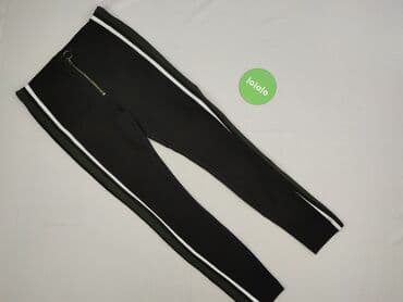 czarne legginsy sportowe z wysokim stanem: Zara, Legginsy Eleganckie damskie, rozmiar M — 2