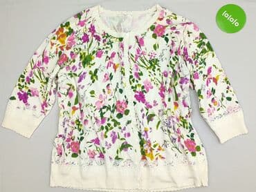 sweter z dużymi oczkami: Cardigan, Kardigan damski, 3XL — 2