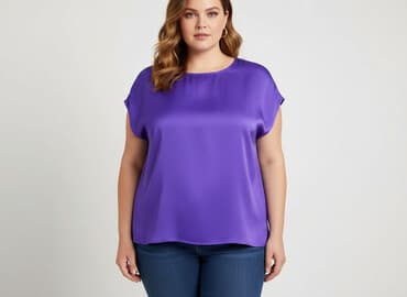 ekskluzywne bluzki jedwabne: Bluzka damska, rozmiar 4XL — 5