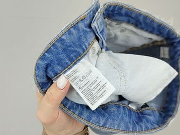 krótkie spodenki z wysokim stanem jeansowe: Divided, Szorty damskie, rozmiar S — 6