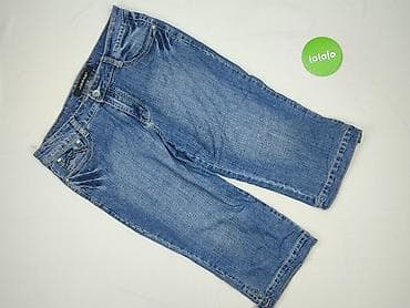 jeansy jasne: Spodnie 3/4 damskie, rozmiar 4XL — 2
