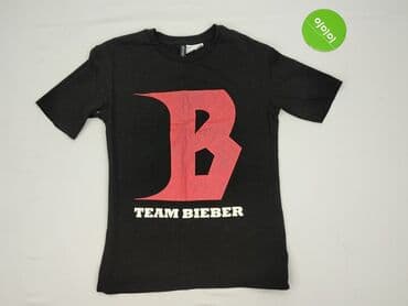 hm czarna koszulka: H&M Divided, T-shirt damski, rozmiar XS — 2