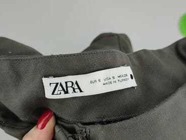 Women's Pants: Zara, Material trousers for women, size S at lalafo.pl — 4 Women's Pants: Zara, Material trousers for women, size S — 4