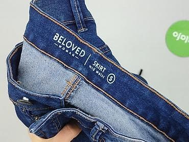 patchworkowe jeansy: Spódnica damska, rozmiar S — 4