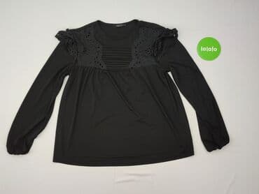 czarne obcisła bluzki z długim rękawem: Mohito, Women's blouse, size S (EU 36) — 2