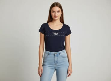 tommy hilfiger t shirt damski granatowy: W, T-shirt damski, rozmiar S — 5