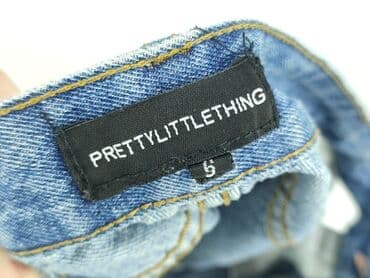 biale szerokie jeansy: PrettyLittleThing, Jeansy damskie, rozmiar S — 4