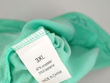 bluzki z krótkim rękawem plus size: Top damski, rozmiar 3XL — 4