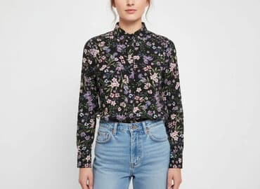 bluzki z printem: Topshop Petite, Koszula damska, rozmiar S — 7