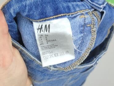 woskowane spodnie z wysokim stanem h m: H&M, Шорти жіночі, розмір S — 6