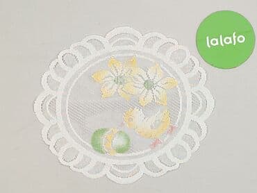 sukienkowa tkanina krzyżówka: Serwetka 30 x 30, kolor - Biały, stan - Bardzo dobry — 2