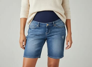 krótkie spodenki ciążowe: H&M Mama, Szorty damskie, rozmiar L — 7